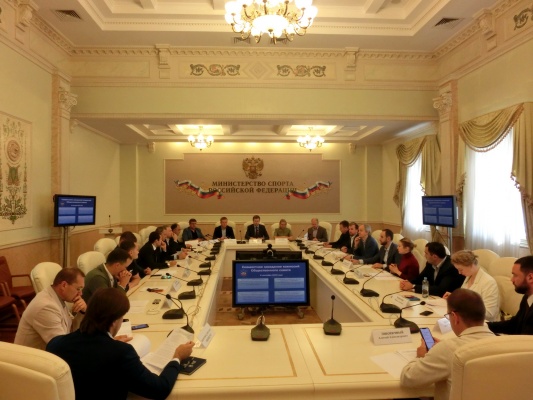 Денис Гудков принял участие в совместном заседании комиссий и рабочих групп при Минспорте РФ